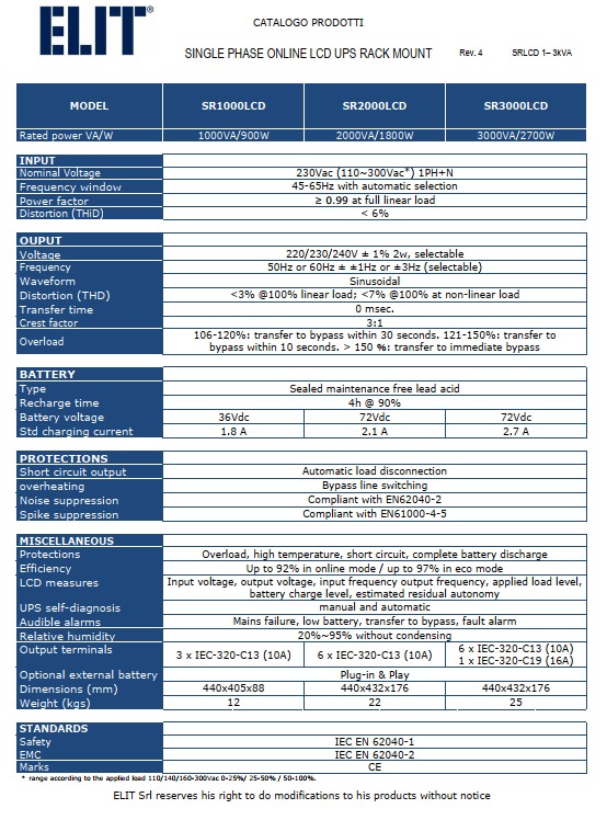 ELITUPS-SR1000-SR3000-LCD-DATA-SHEET